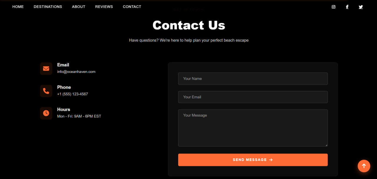 Mejores playas del mundo - Landing Page